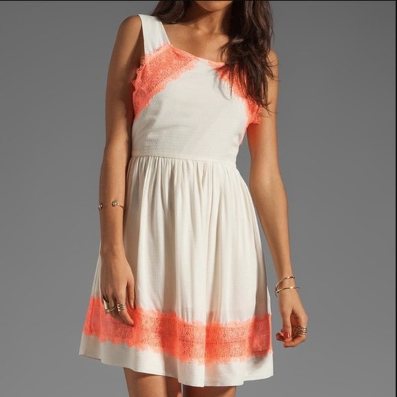 Free People Dresses & Skirts - Free People White Alabaster Georgia Neon Dress